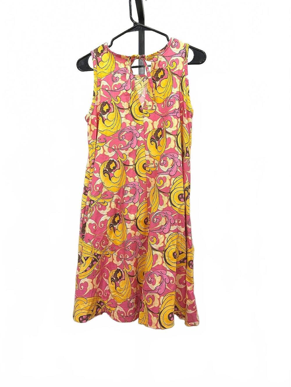 Handmade Sleeveless Floral Print Summer Dress